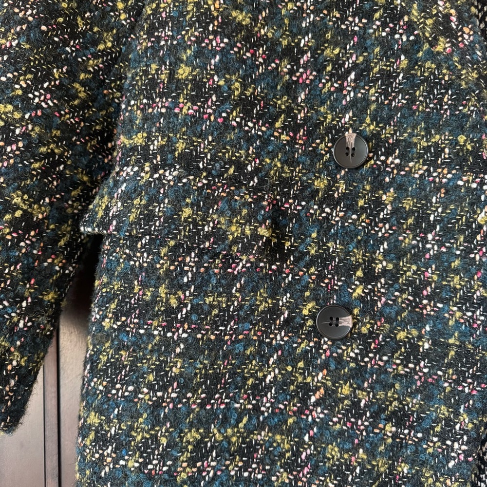 Driftwood Anthropologie Relaxed Plaid Blazer, Size Small - Picture 6 of 14